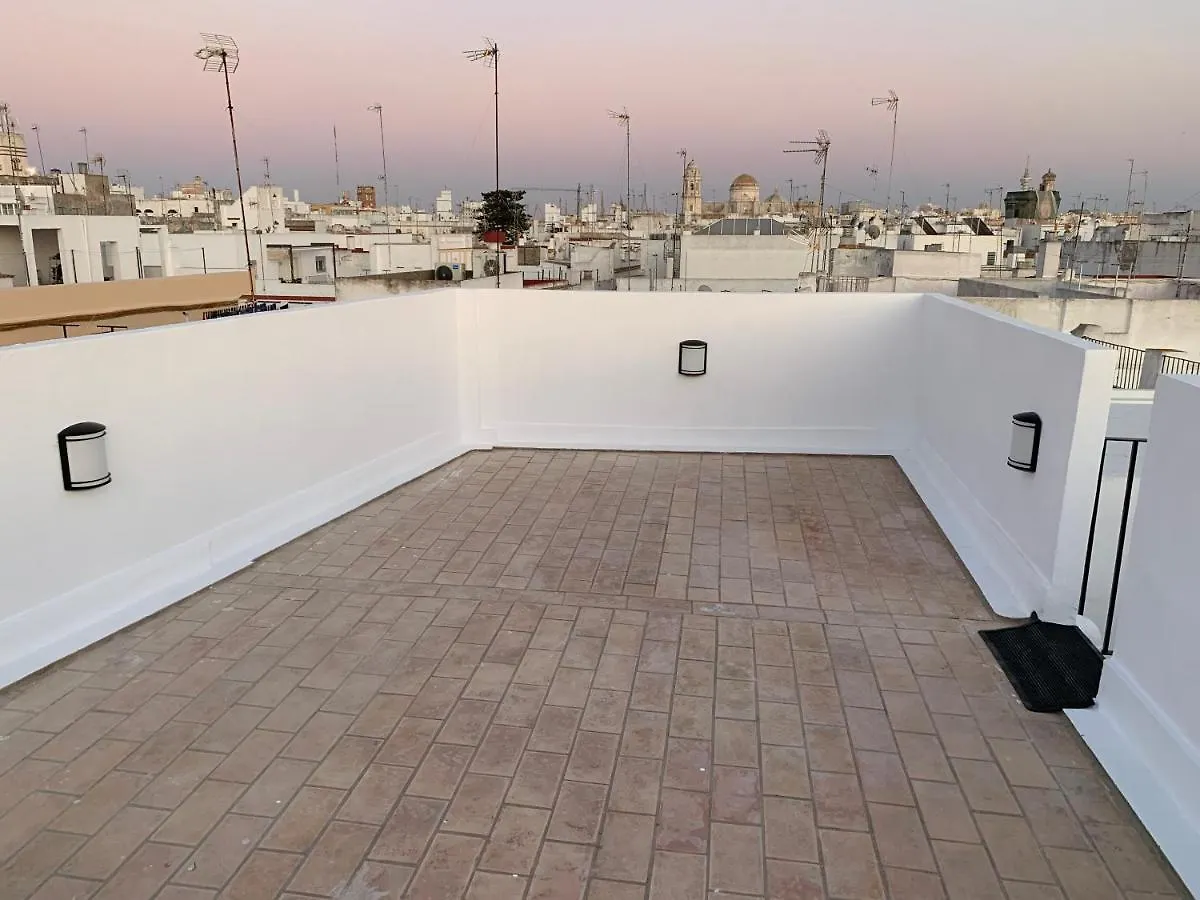 Apartamento Atico Terraza Cadiz Centro Ascensor Playa de la Caleta 0*,